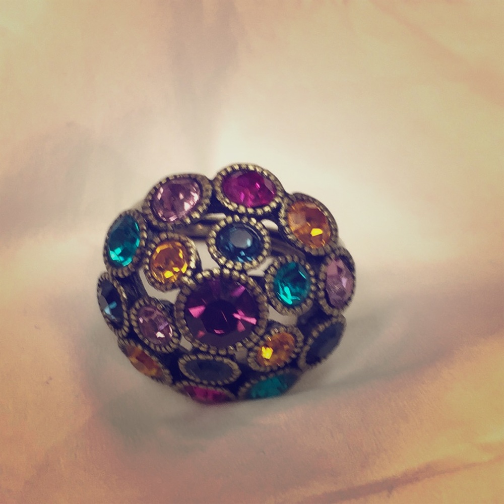 Avon Multi Color Adjustable Ring